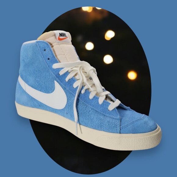 Nike Blazer Mid 77 Prm University Blue/Sail Muslin New In Box Authentic Size 11 - Picture 2 of 10